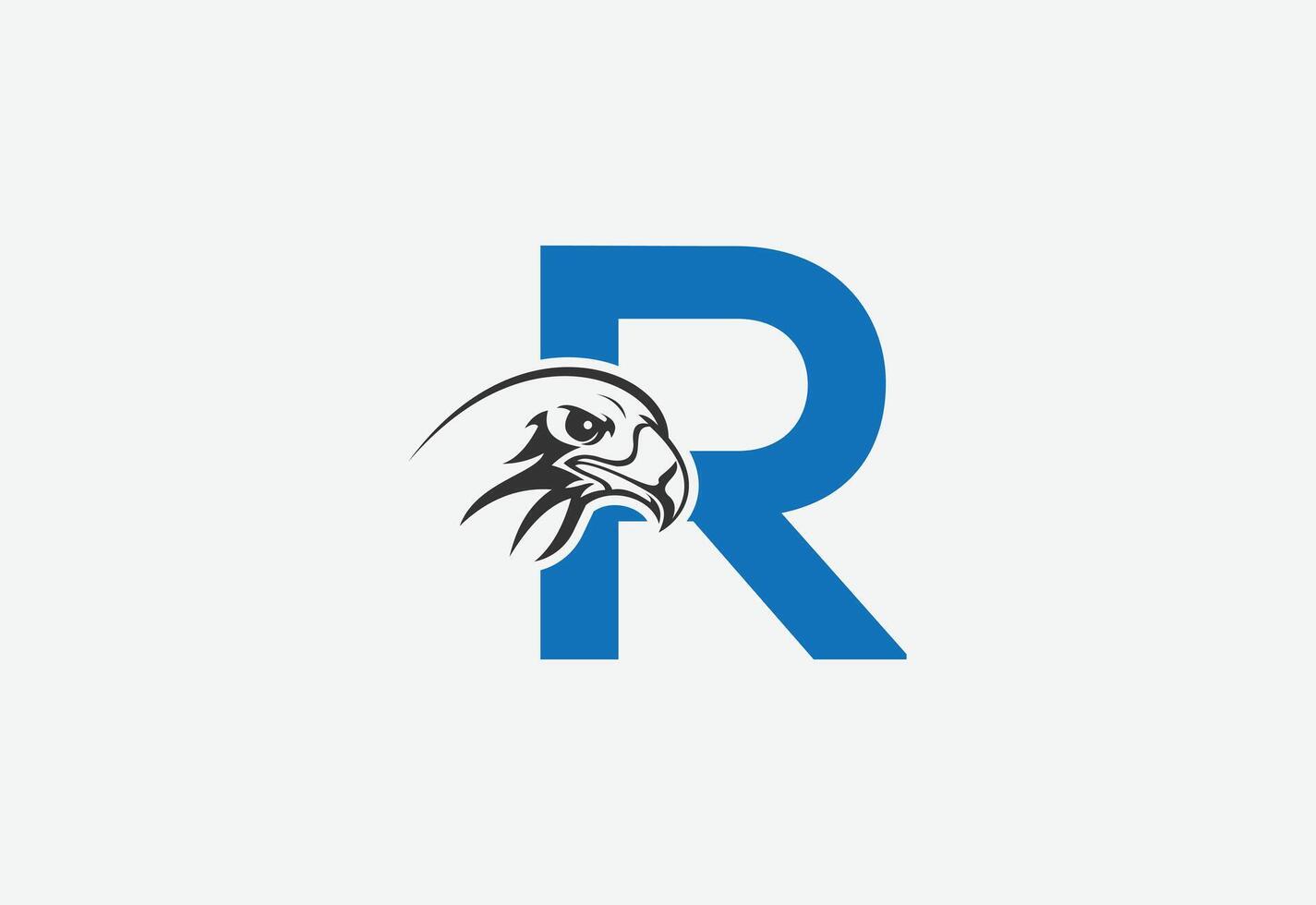 Alto qualidade ilustração do uma Águia cabeça com último r para logotipo e ícones vetor