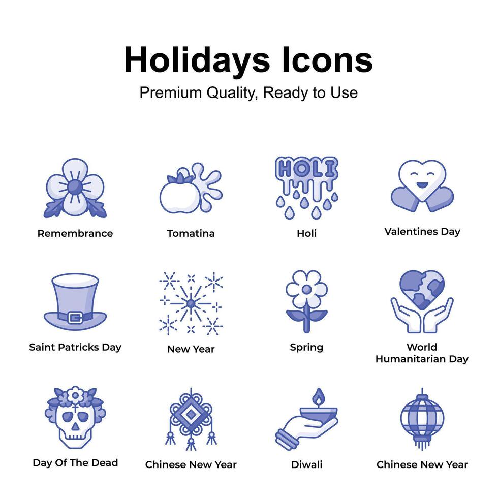 Prêmio qualidade feriados ícones definir, pronto para usar dentro sites e Móvel apps vetor