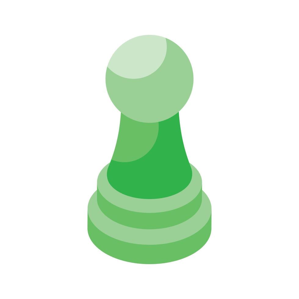 pegue isto belas projetado ícone do xadrez peça dentro na moda isométrico estilo vetor