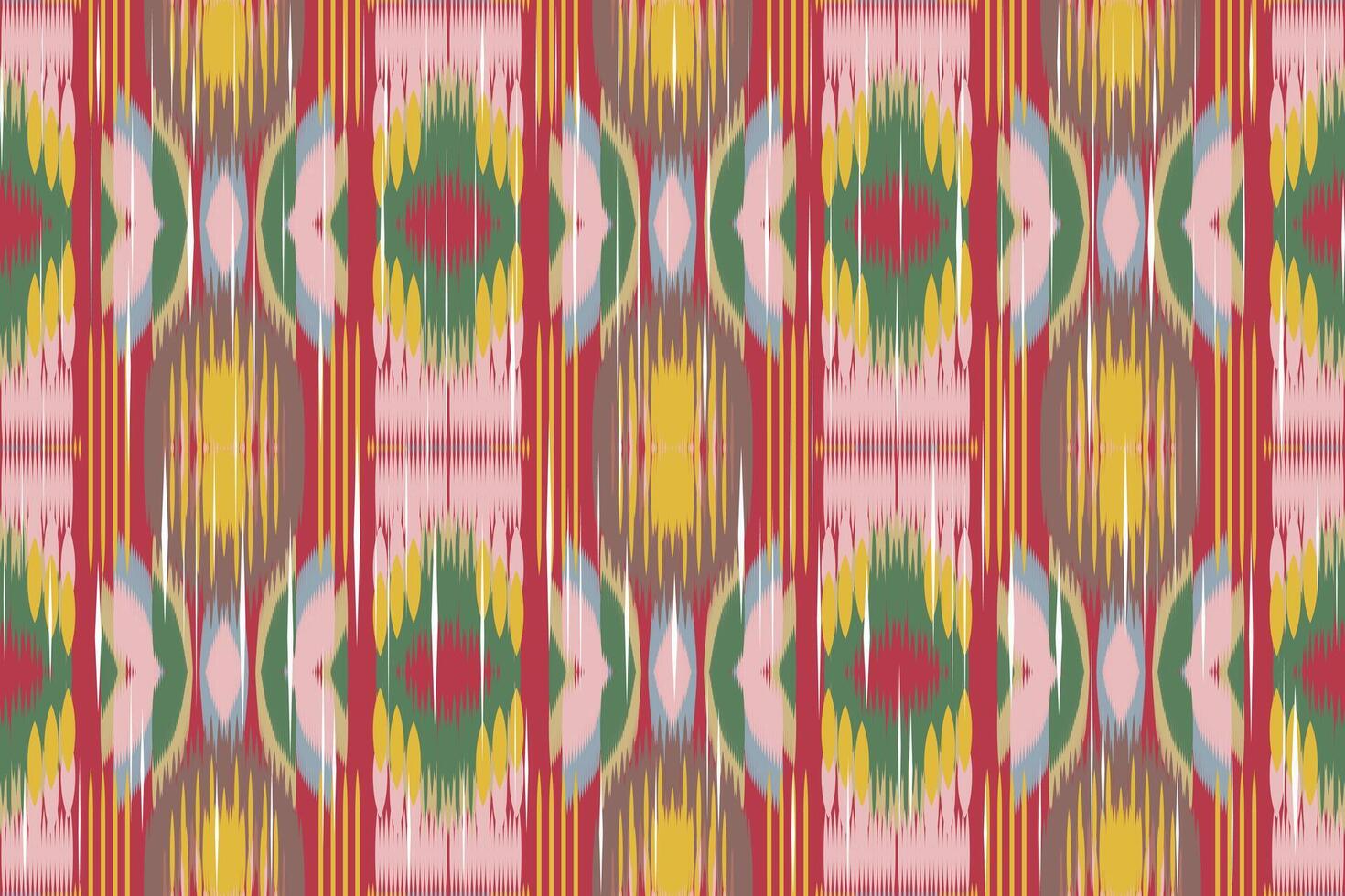 ikat paisley bordado em a tecido dentro Indonésia, Índia e ásia países.geométrico étnico oriental desatado padrão.aztec estilo. ilustração.design para textura,tecido,vestuário,embrulho,tapete. vetor