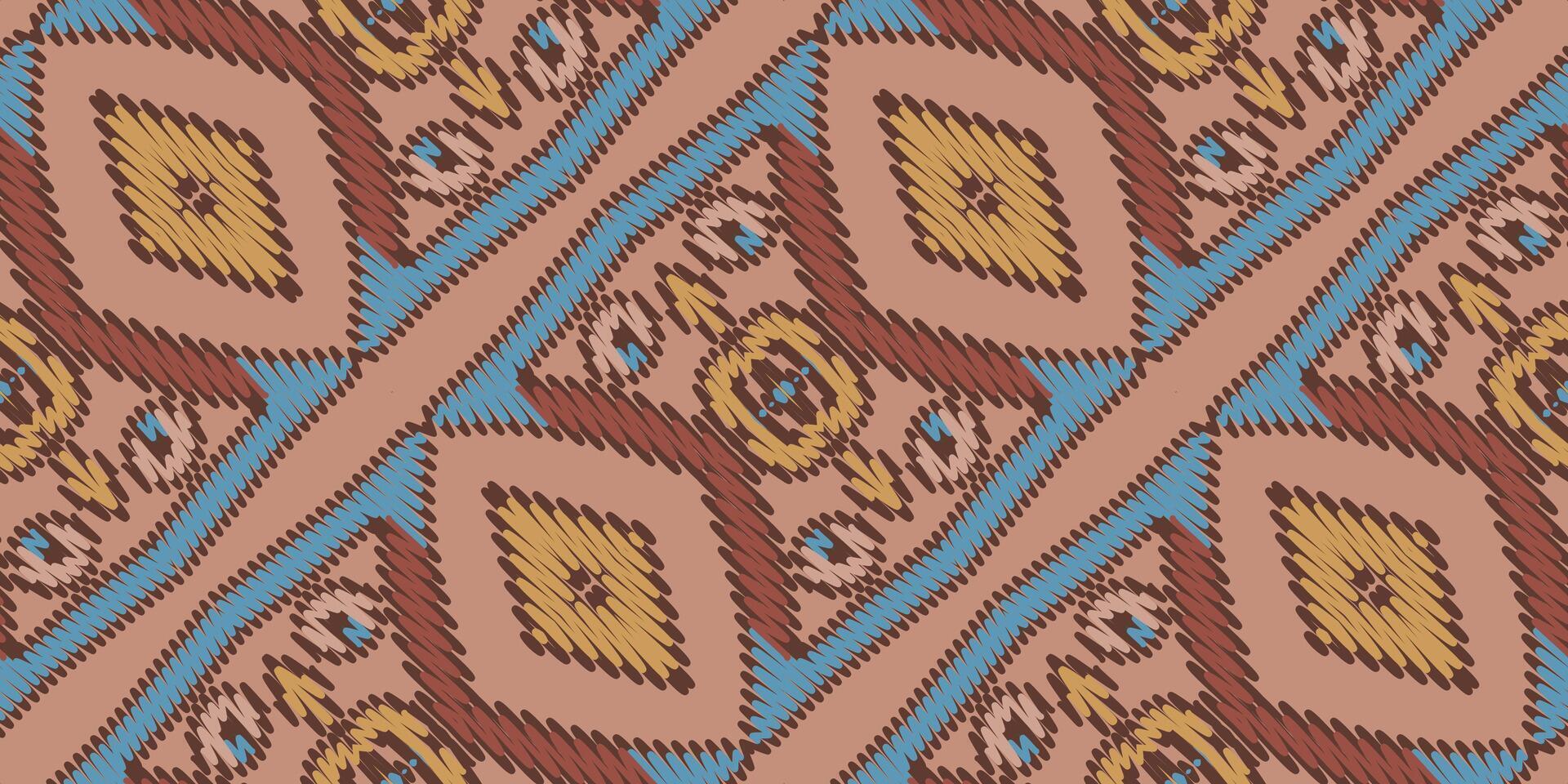 africano ikat paisley bordado. geométrico étnico oriental desatado padronizar tradicional fundo. asteca estilo abstrato vetor ilustração. Projeto para textura, tecido, roupas, invólucro, tapete.