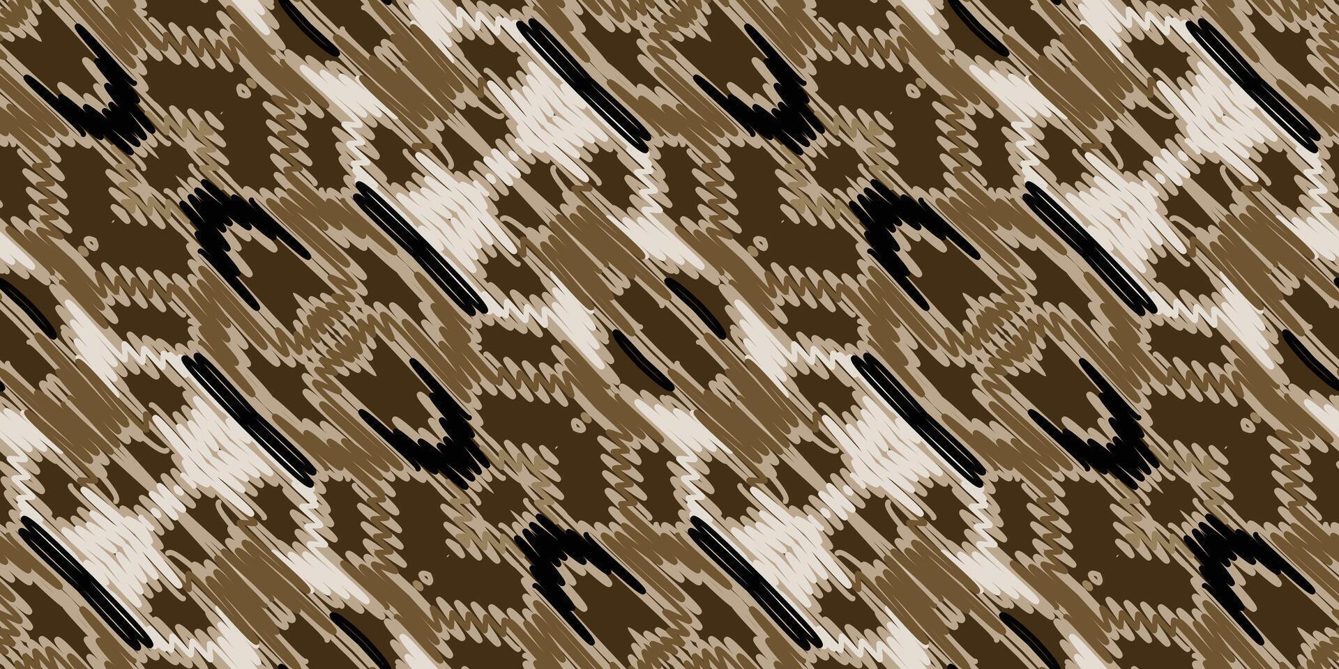 africano ikat paisley bordado. geométrico étnico oriental desatado padronizar tradicional fundo. asteca estilo abstrato vetor ilustração. Projeto para textura, tecido, roupas, invólucro, tapete.