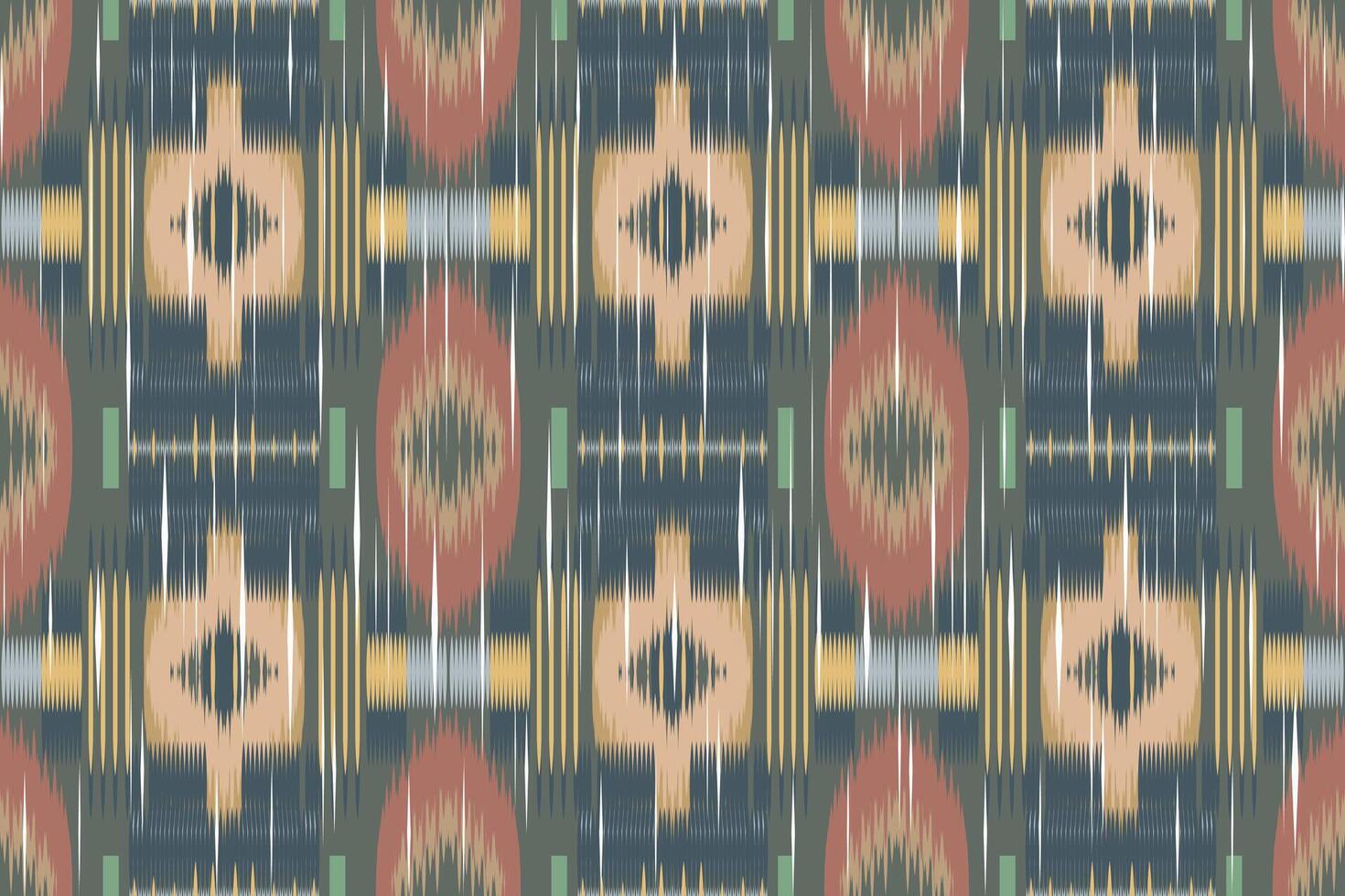 ikat paisley bordado em a tecido dentro Indonésia, Índia e ásia países.geométrico étnico oriental desatado padrão.aztec estilo. ilustração.design para textura,tecido,vestuário,embrulho,tapete. vetor