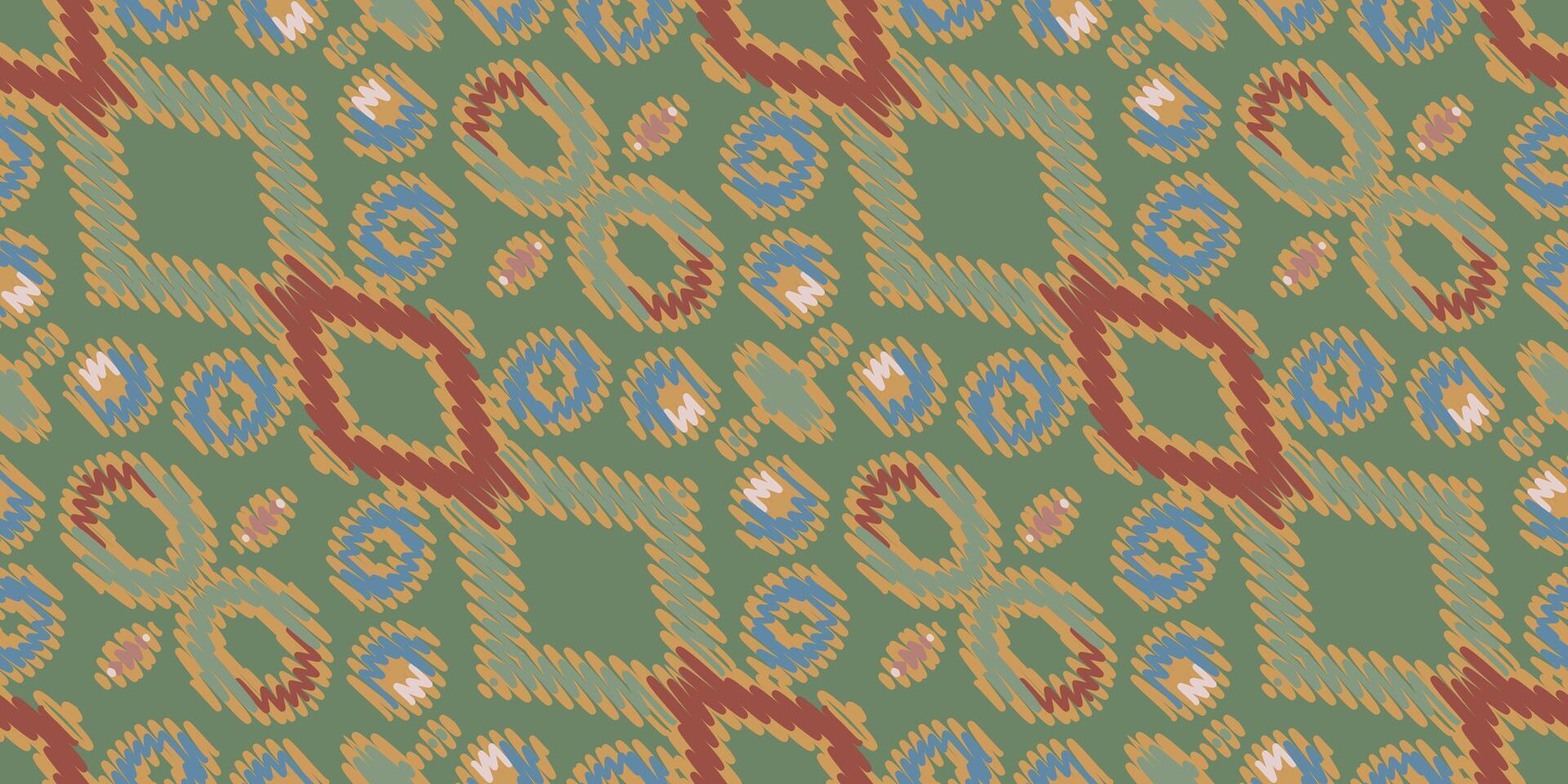 barroco padronizar desatado bandana impressão seda motivo bordado, ikat bordado vetor Projeto para impressão fronteira bordado antigo Egito