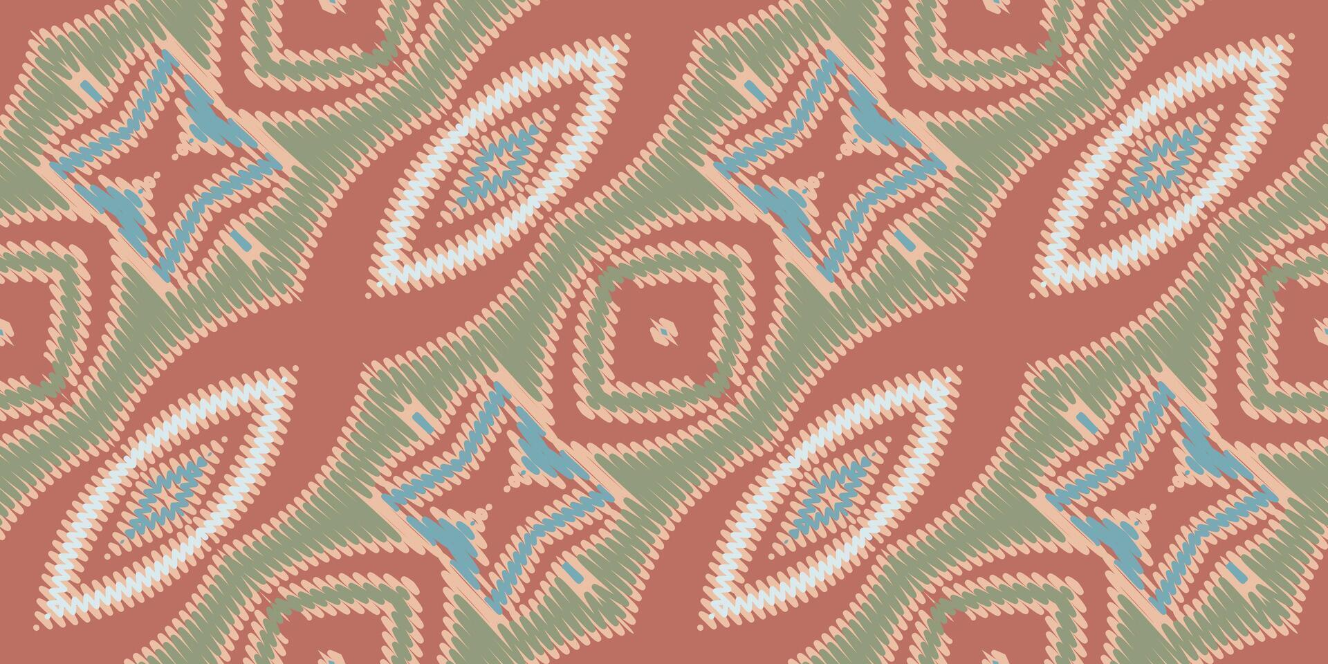 africano ikat paisley bordado. geométrico étnico oriental desatado padronizar tradicional fundo. asteca estilo abstrato vetor ilustração. Projeto para textura, tecido, roupas, invólucro, tapete.