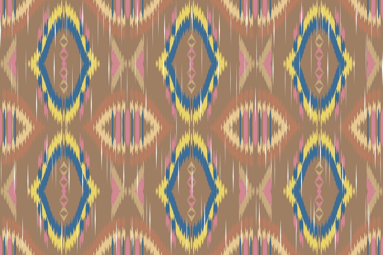 ikat paisley bordado em a tecido dentro Indonésia, Índia e ásia países.geométrico étnico oriental desatado padrão.aztec estilo. ilustração.design para textura,tecido,vestuário,embrulho,tapete. vetor