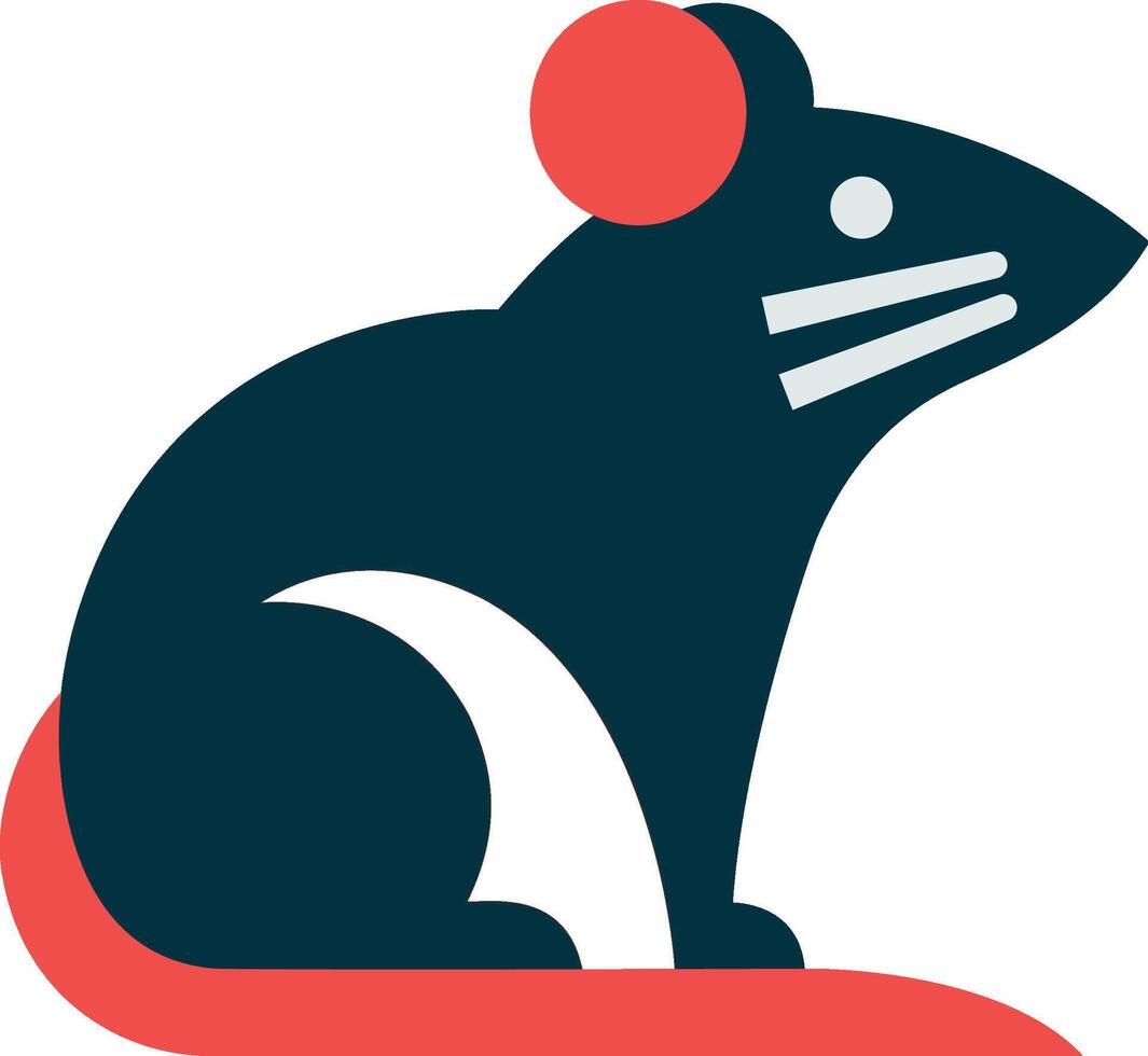 rato minimalista logotipo vetor ilustrato