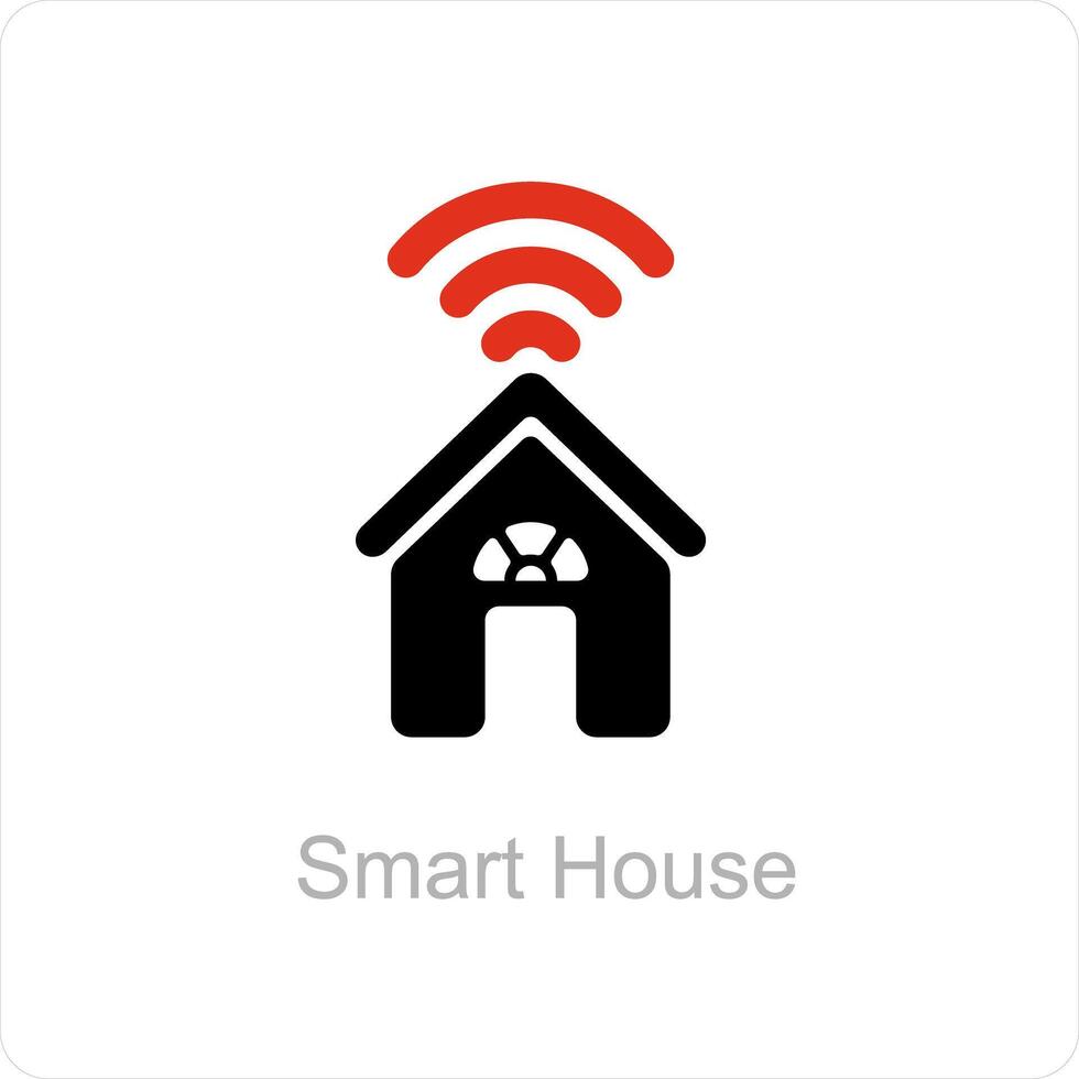 inteligente casa e tecnologia ícone conceito vetor