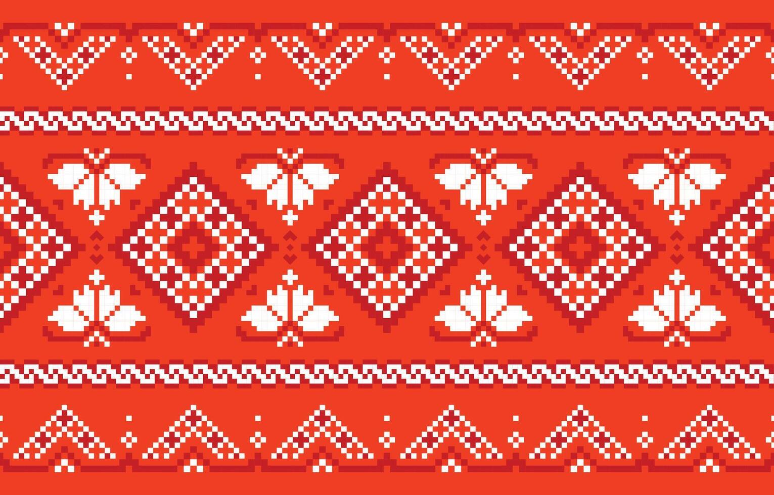 geométrico tecido padronizar. étnico, abstrato, vetor, ilustração.design para motivo,patola,sari,dupatta,pixel,ziguezague,fronteira,textura,vestuário,embrulho,decoração,tapete. vetor