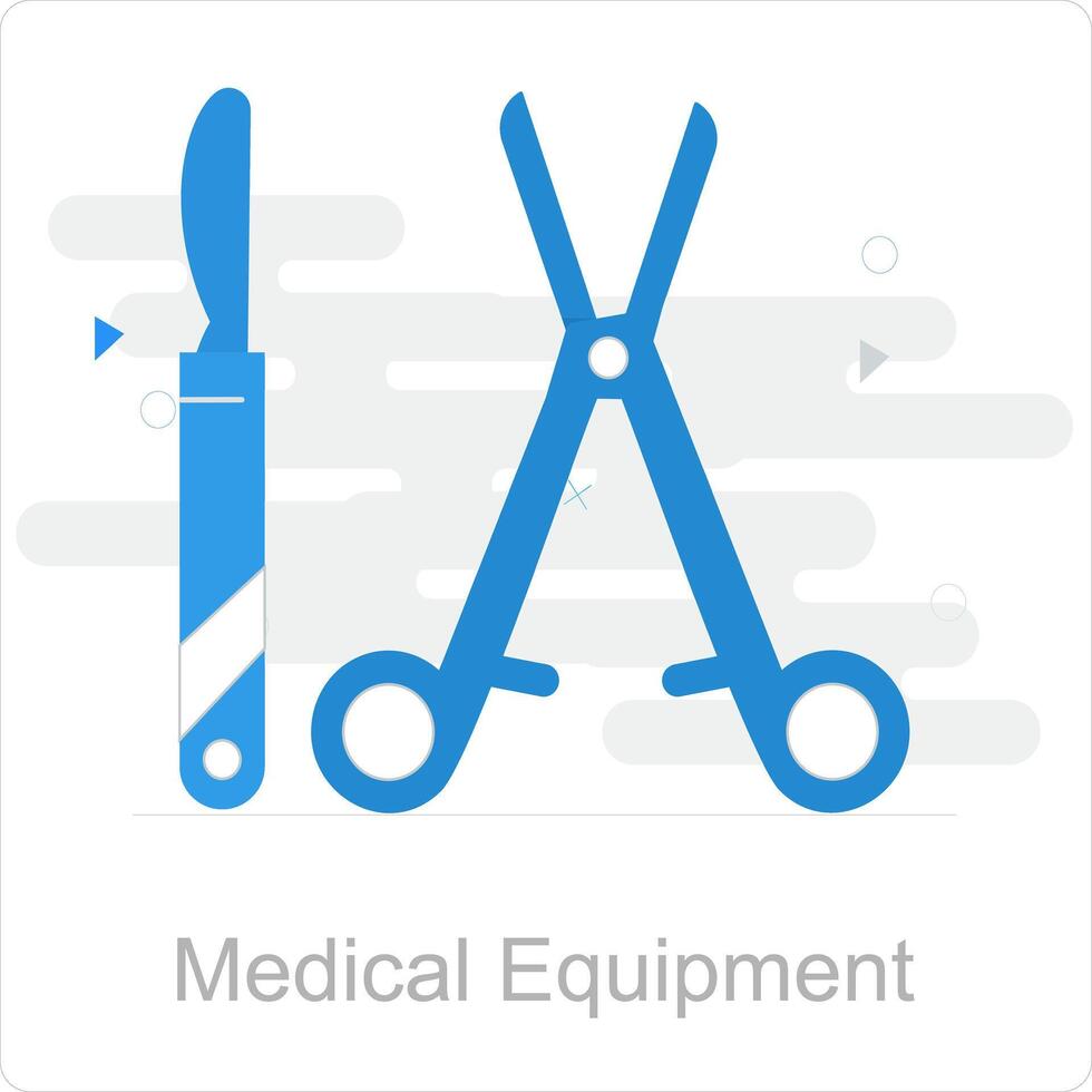 médico equipamento e médico ícone conceito vetor
