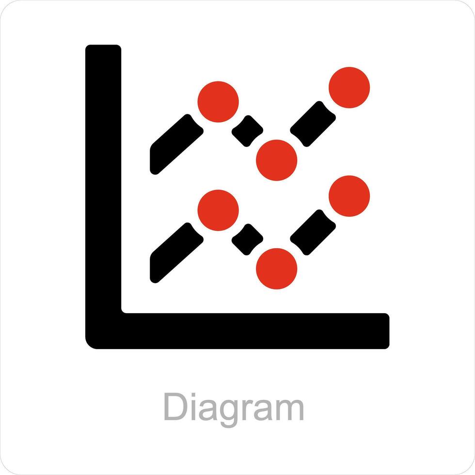 diagrama e gráfico ícone conceito vetor