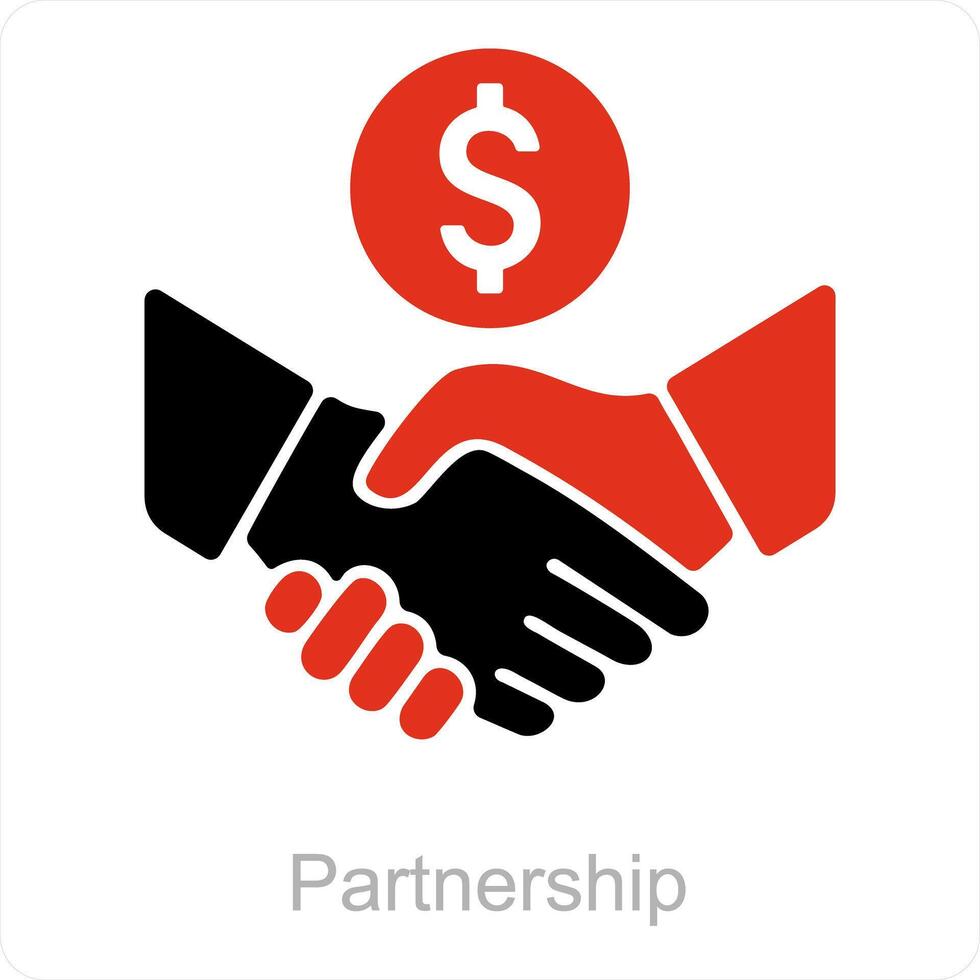 parceria e acordo ícone conceito vetor
