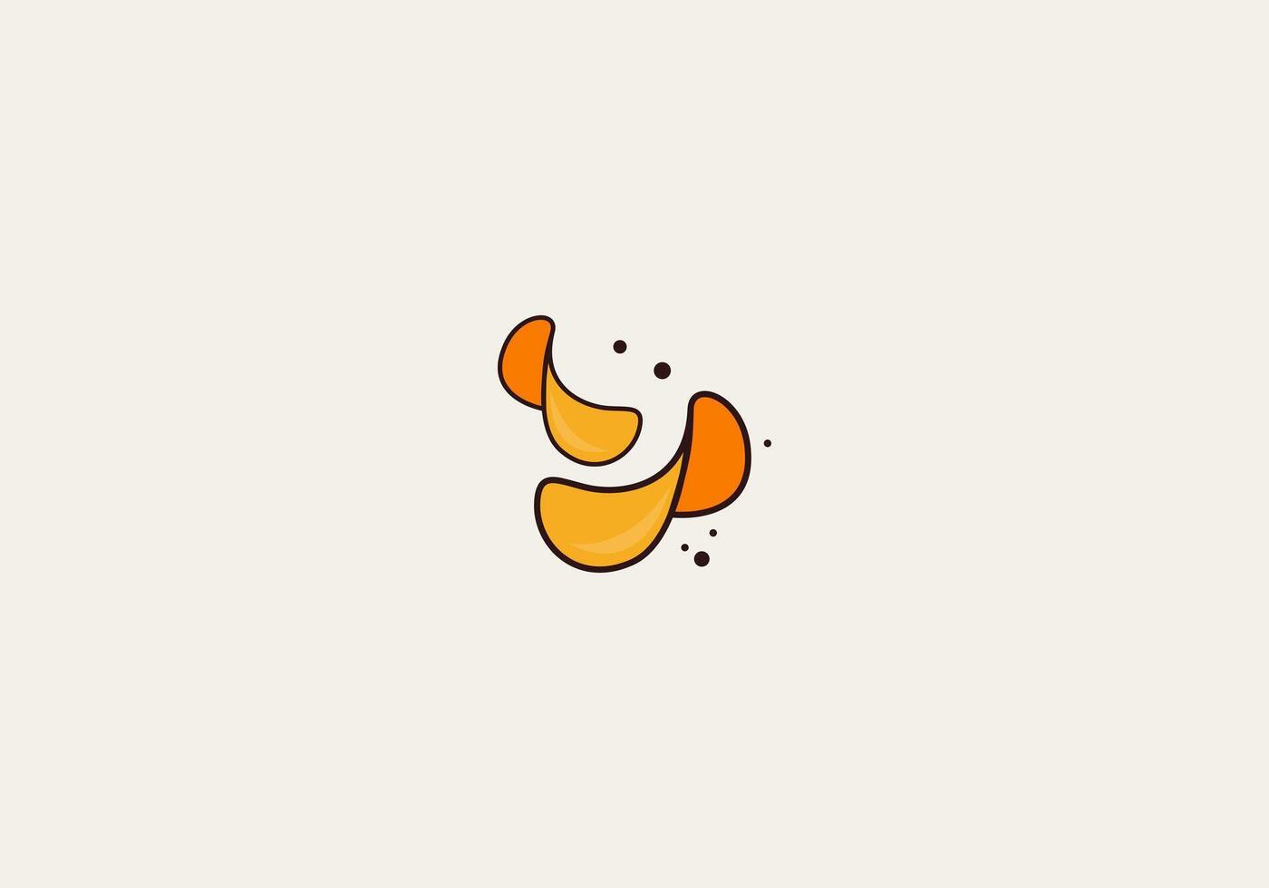 logotipo batata salgadinhos, Comida e lanche logotipo com simples batata desenho animado, único comida, lanche, salgadinhos o negócio identidade vetor ícone.