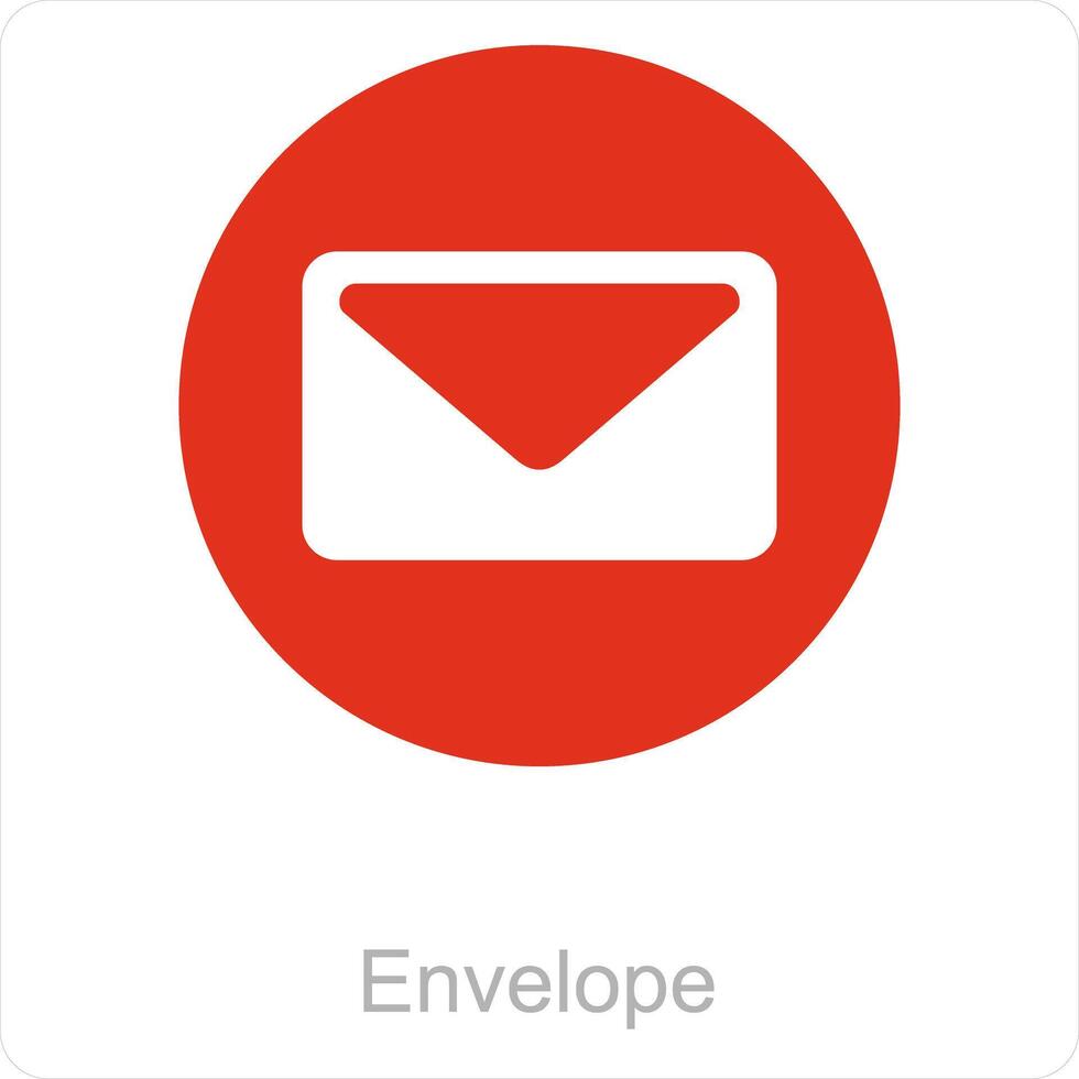 envelope e o email ícone conceito vetor