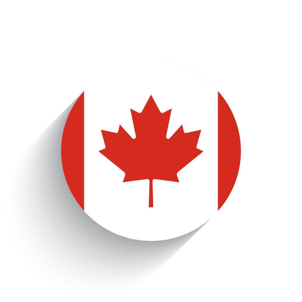 nacional bandeira do Canadá ícone vetor ilustração isolado em branco fundo.