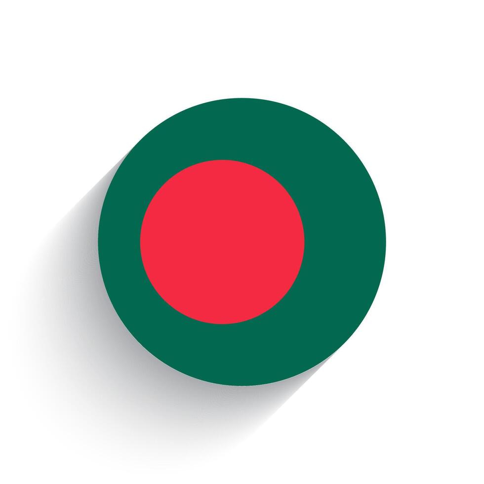 nacional bandeira do Bangladesh ícone vetor ilustração isolado em branco fundo.