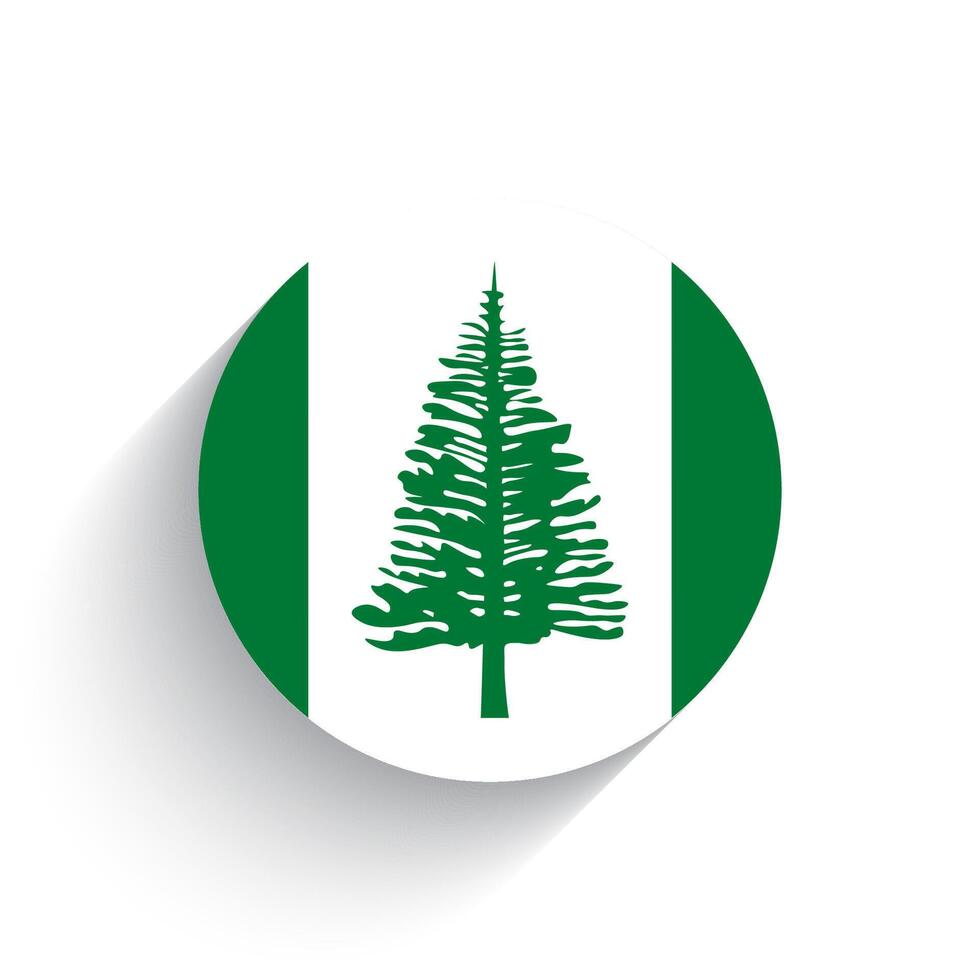 nacional bandeira do Norfolk ilha ícone vetor ilustração isolado em branco fundo.