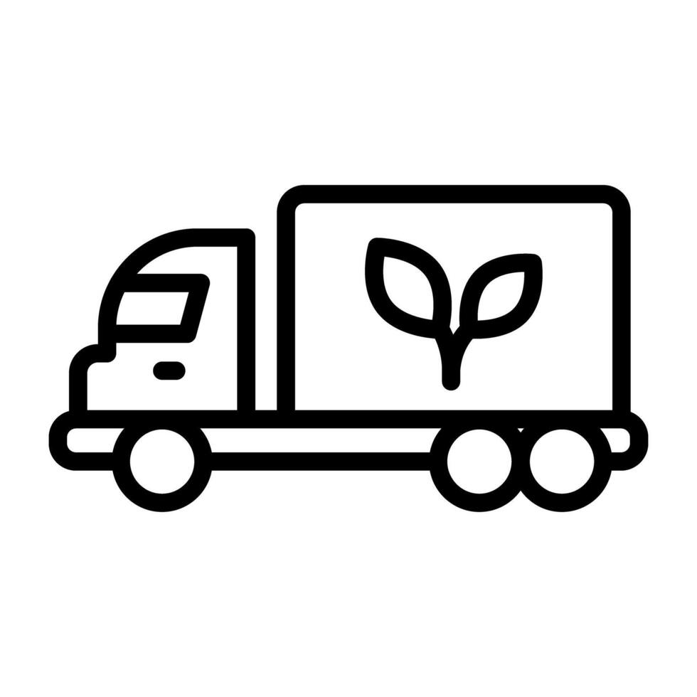 eco caminhão ou plantar caminhão melhor para meio Ambiente segurança vetor