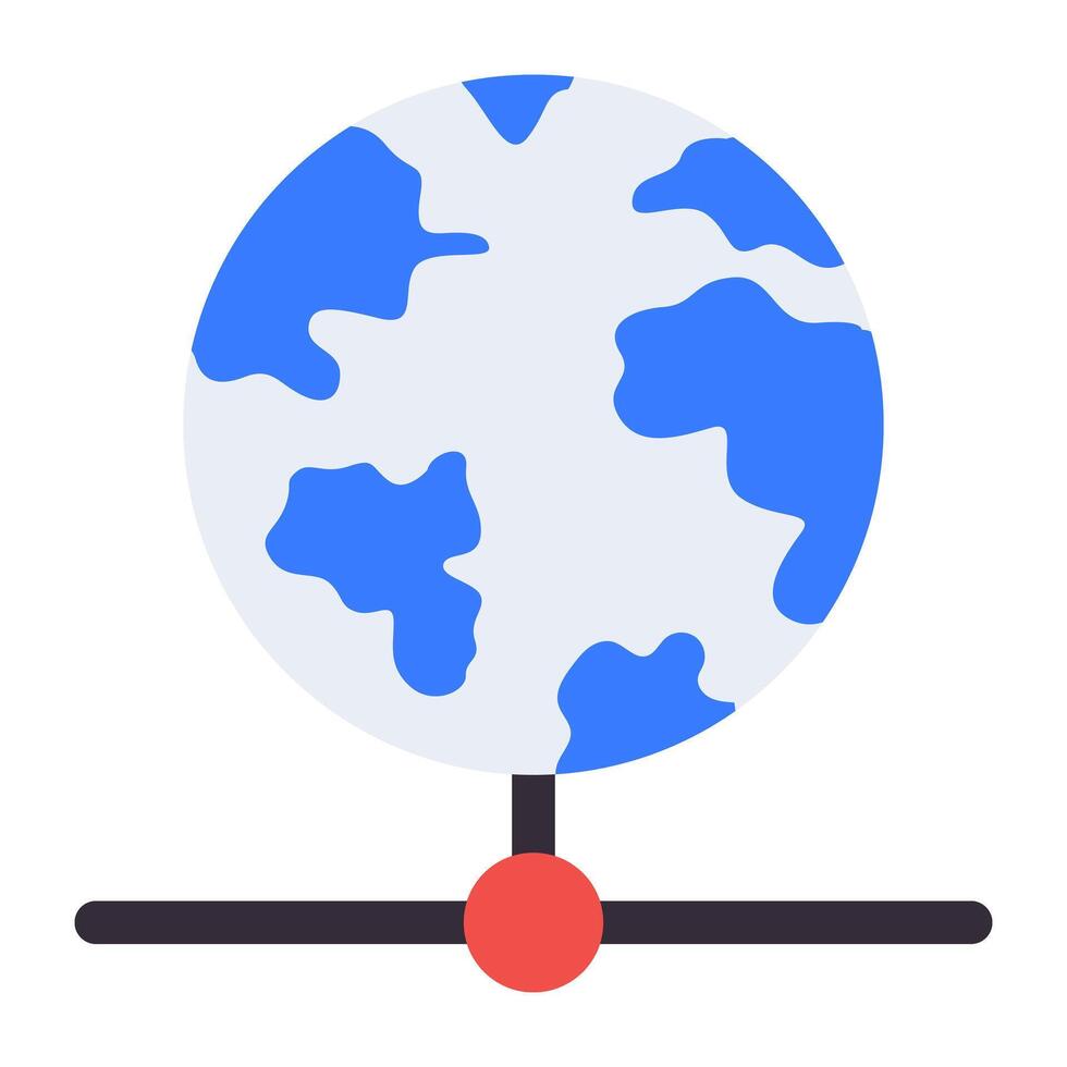 uma plano projeto, ícone do global partilha vetor