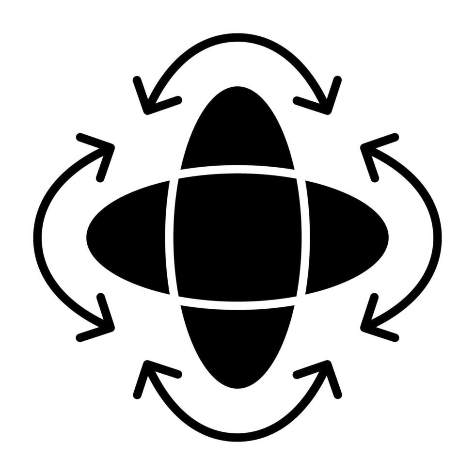 rotativo seta com específico ângulo denotando conceito do 360 grau rotação vetor