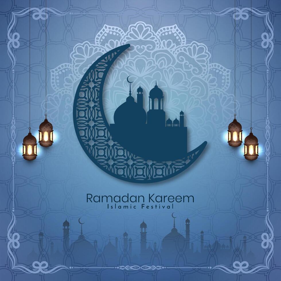 religioso Ramadã kareem islâmico festival celebração cartão Projeto vetor
