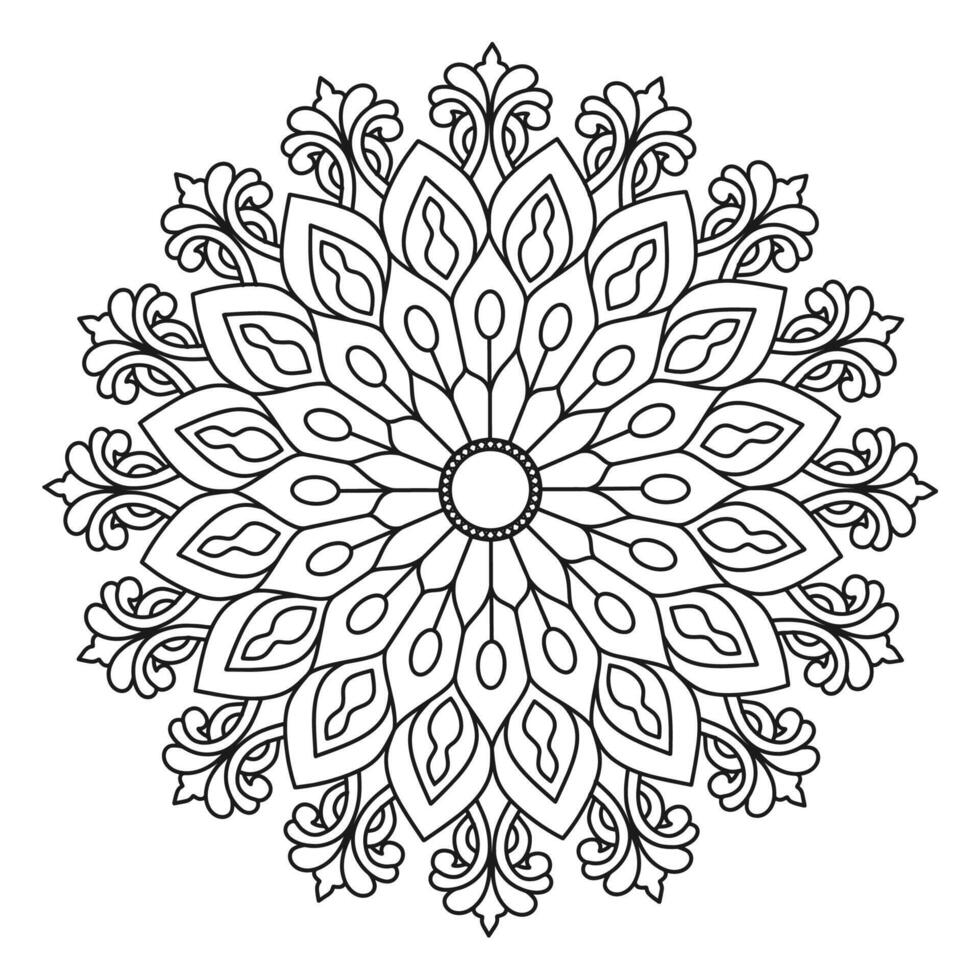 simples mandala arte vetor ilustração.