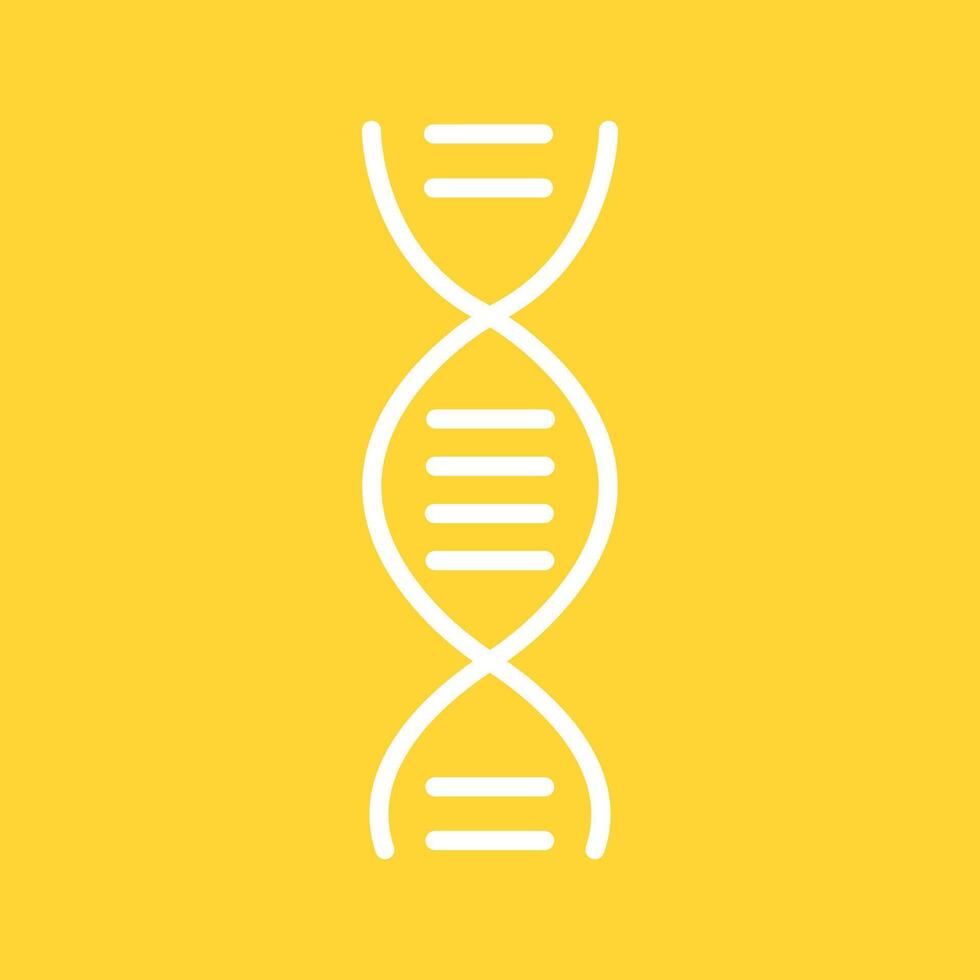 ícone de vetor de estrutura de dna