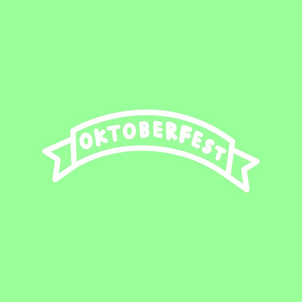 ícone de vetor de banner da oktoberfest