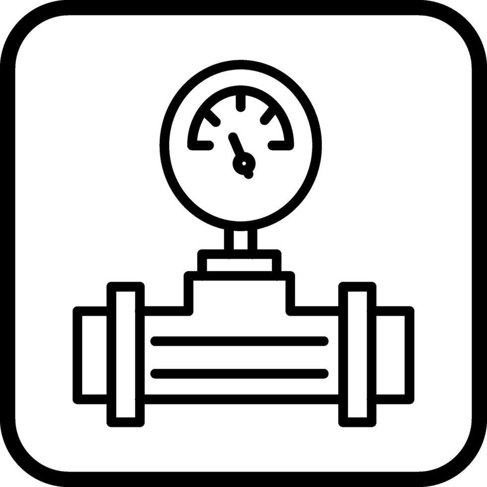 ícone de vetor de medidor de pressão