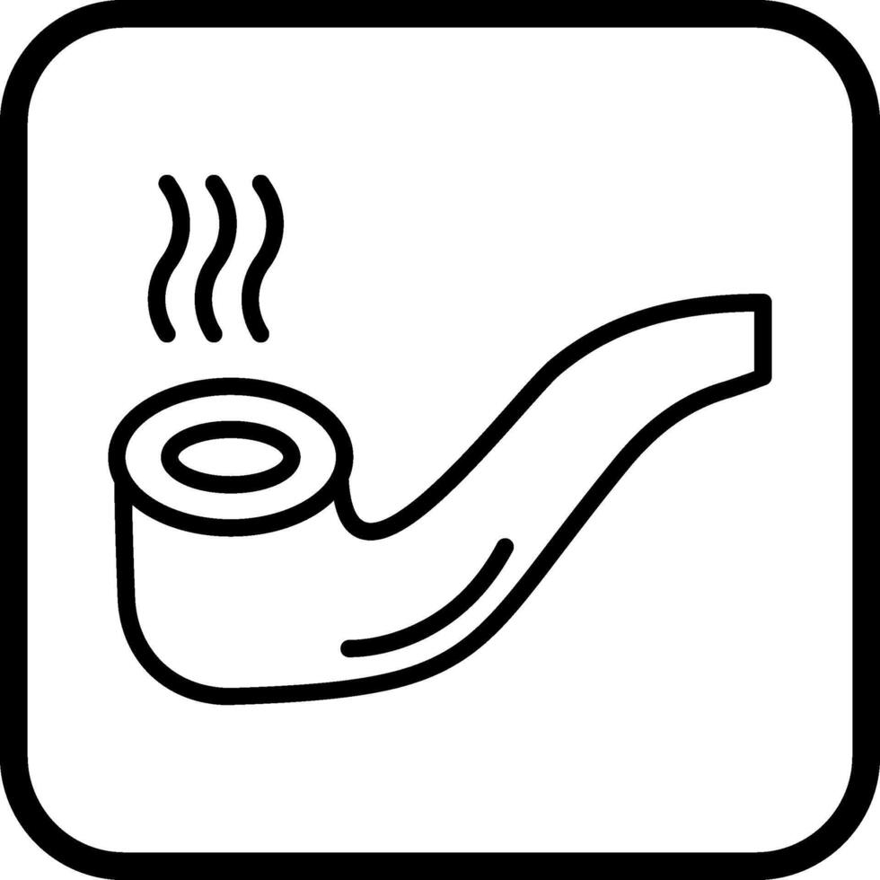 ícone de vetor de cachimbo de charuto