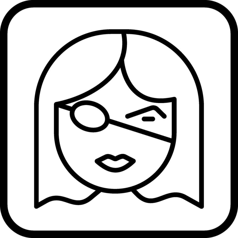 ícone de vetor de tapa-olho