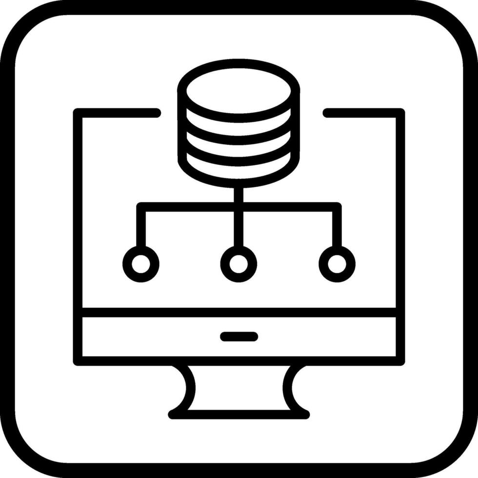 ícone de vetor de armazenamento de dados