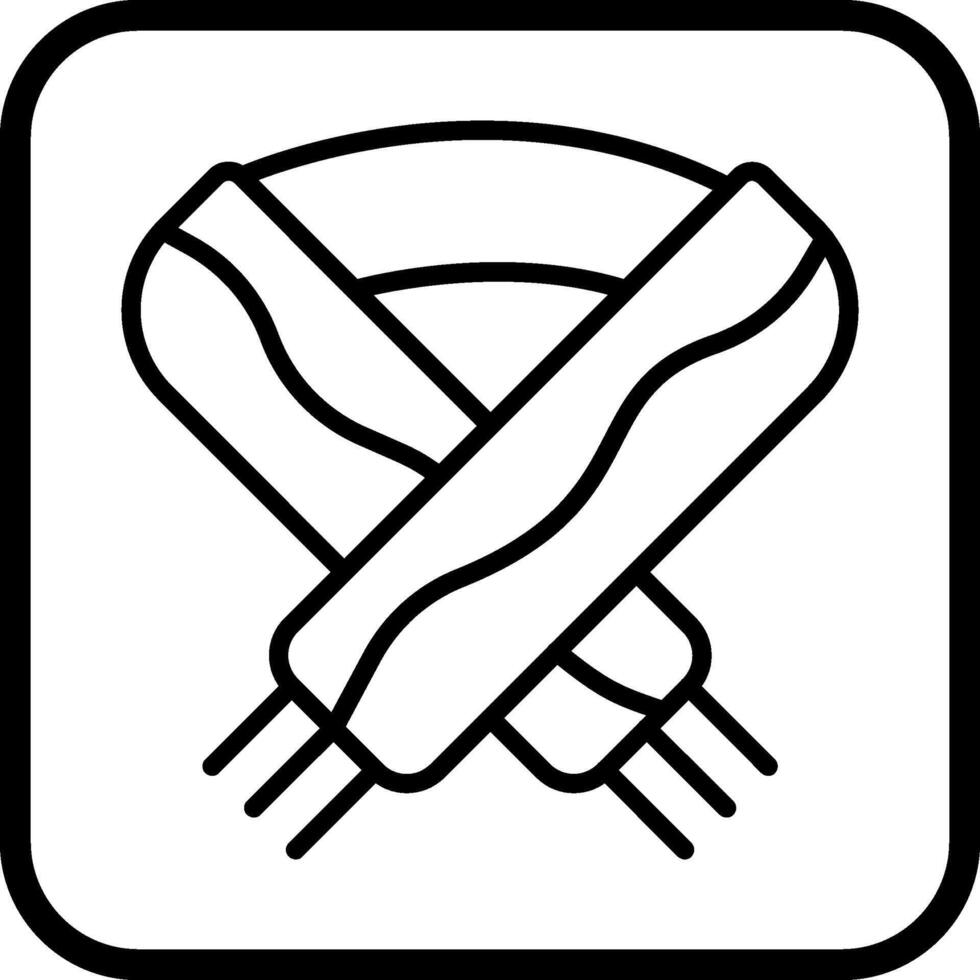 ícone de vetor de cachecol de inverno