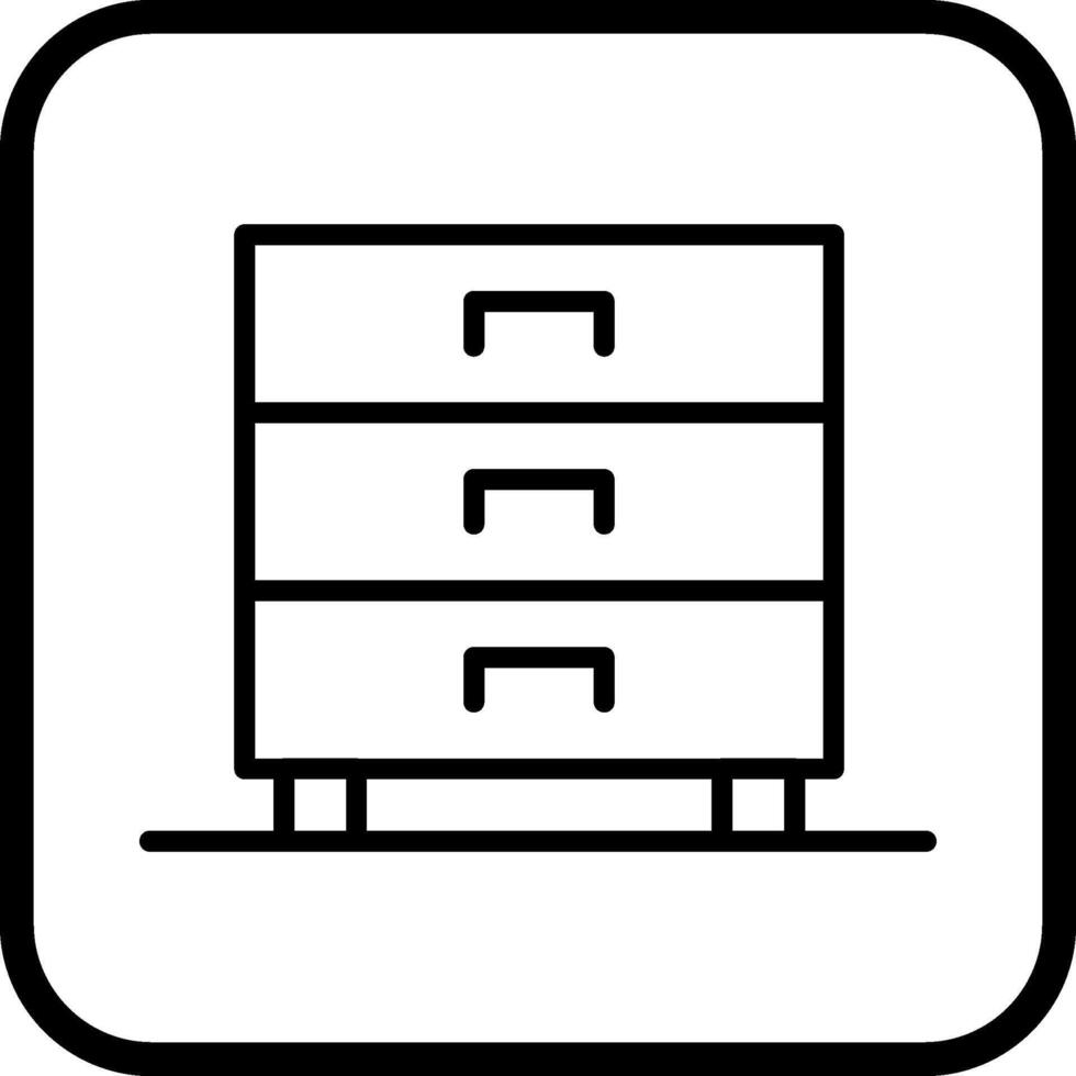 ícone de vetor de gavetas