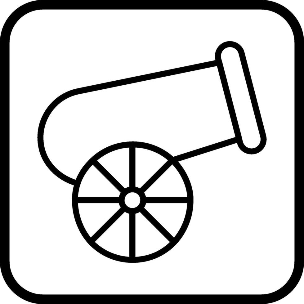 ícone de vetor de canhão