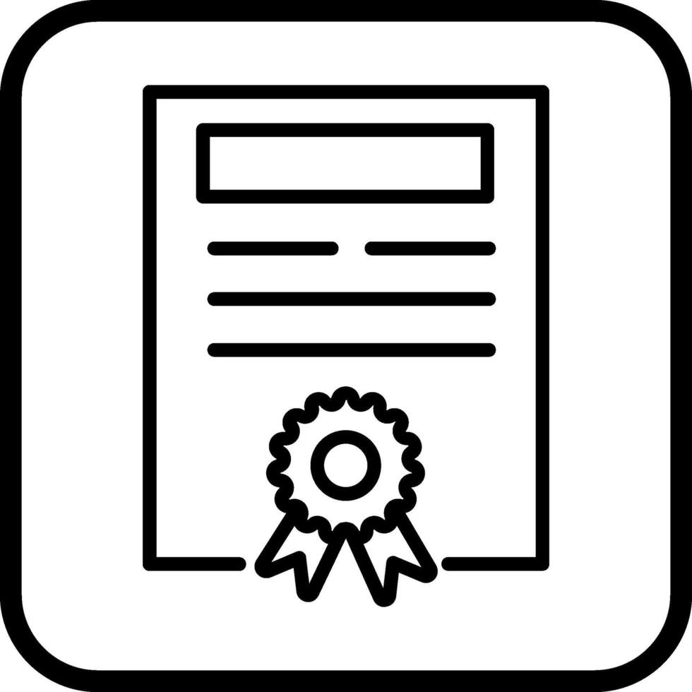 ícone de vetor de certificado