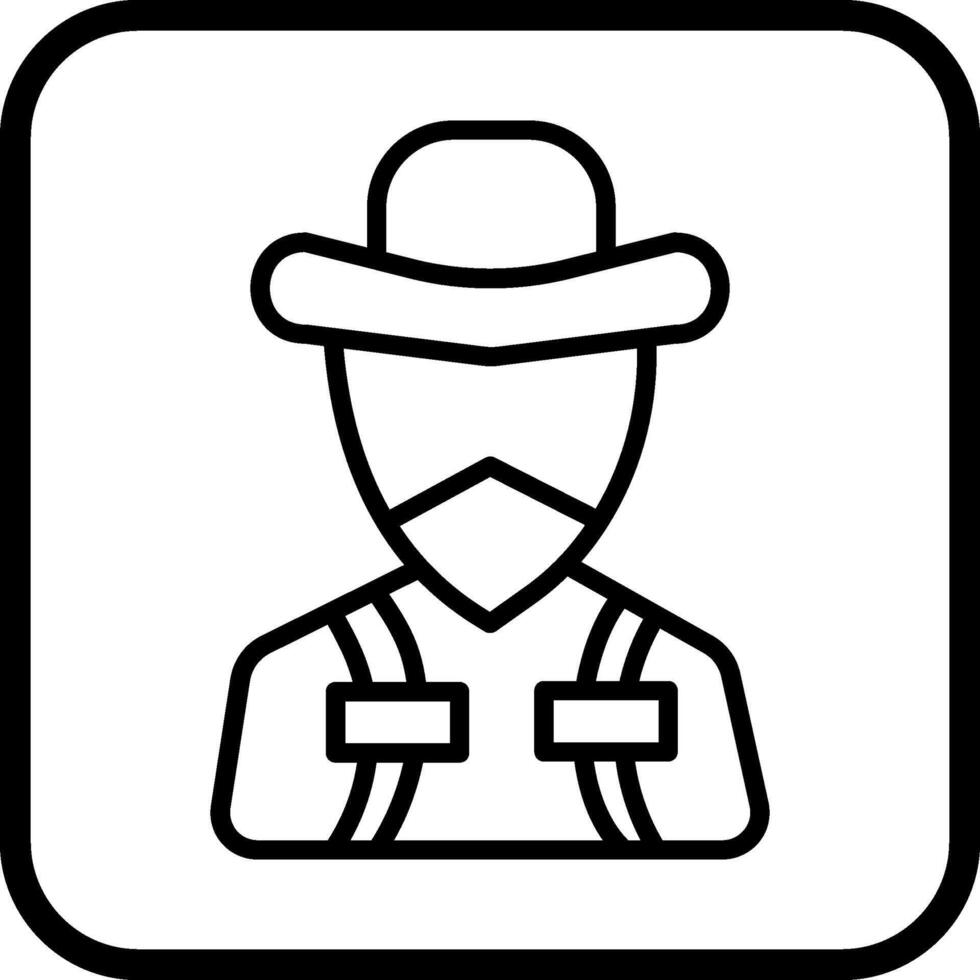 ícone de vetor de bandido
