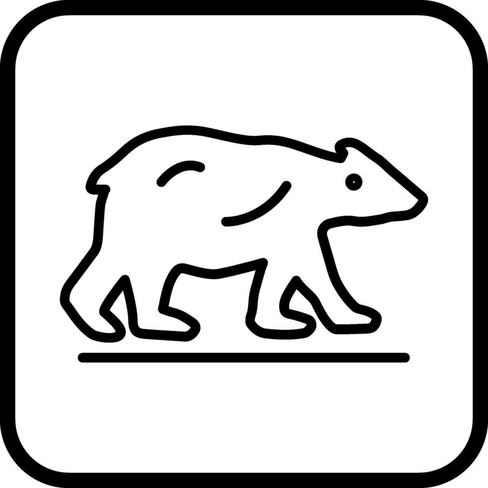 ícone de vetor de urso polar