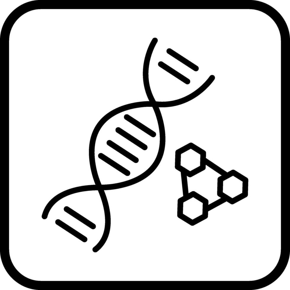 ícone de vetor de DNA