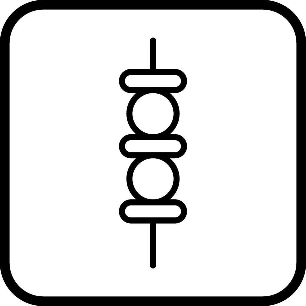 ícone de vetor de kebab