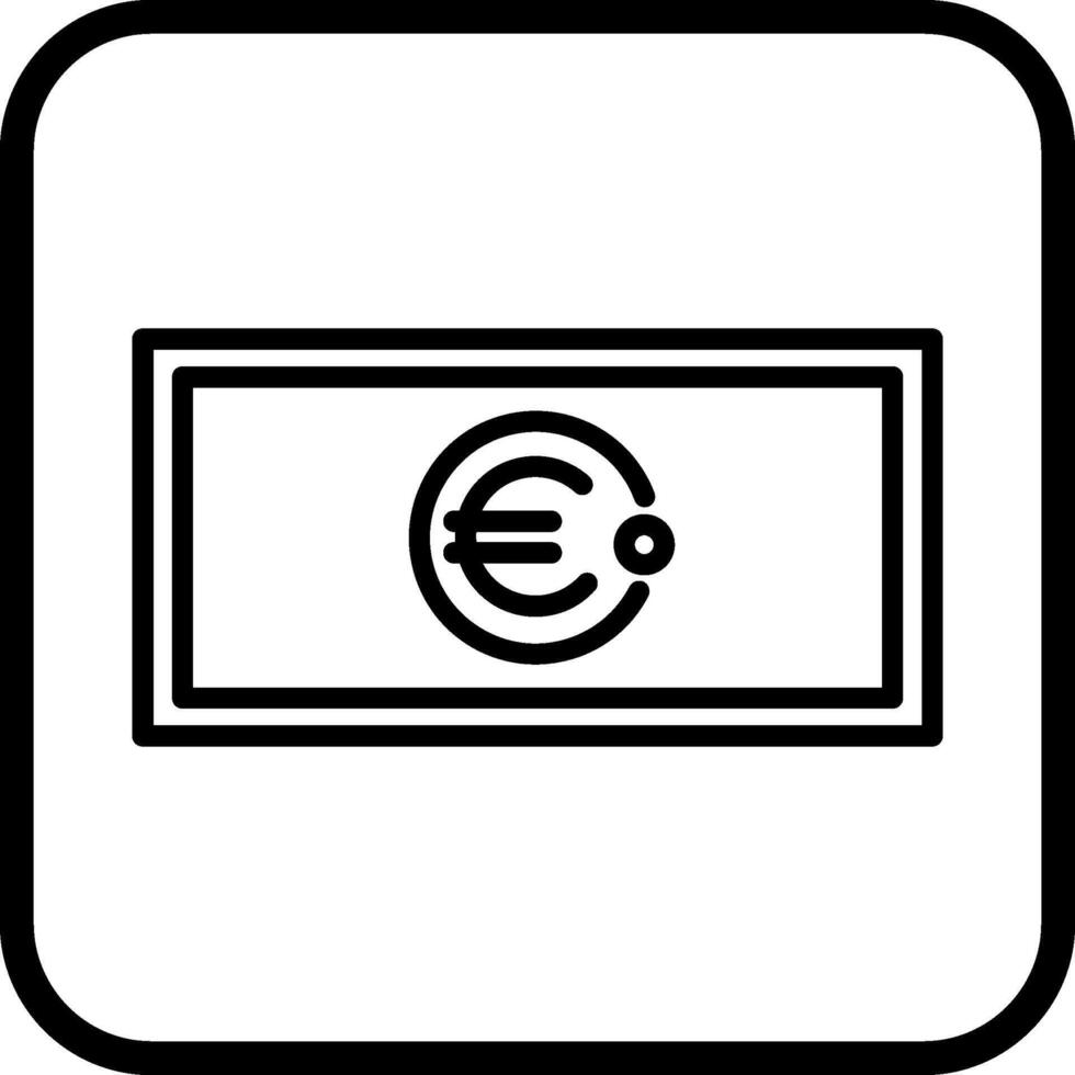 ícone do vetor do euro