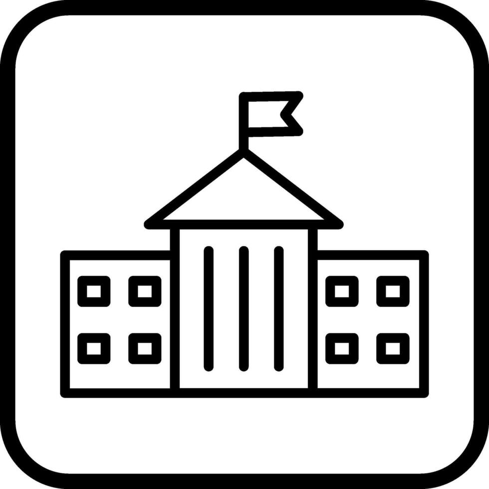 ícone de vetor de prédio presidencial