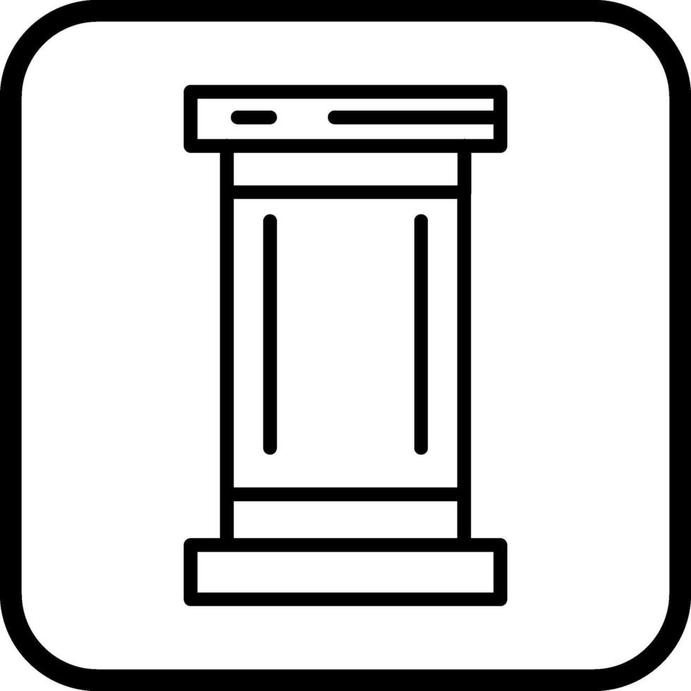 ícone de vetor de pilar