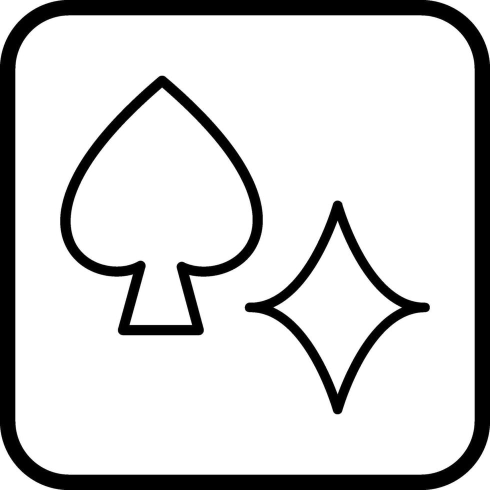 ícone de vetor de ternos de cartão