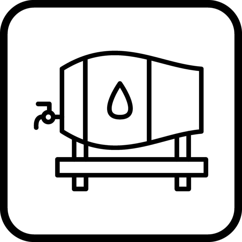 barril com ícone de vetor de toque