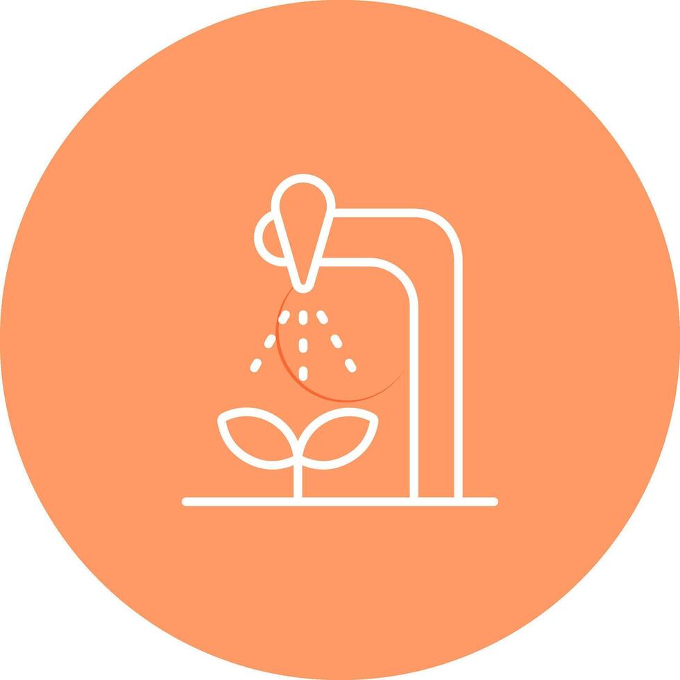 ícone do vetor do sistema de irrigação