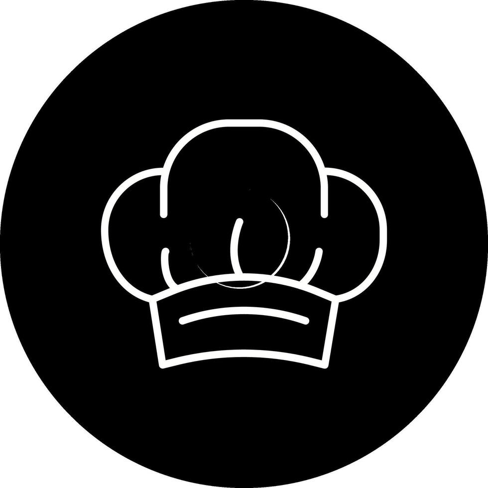 ícone de vetor de chapéu de chef