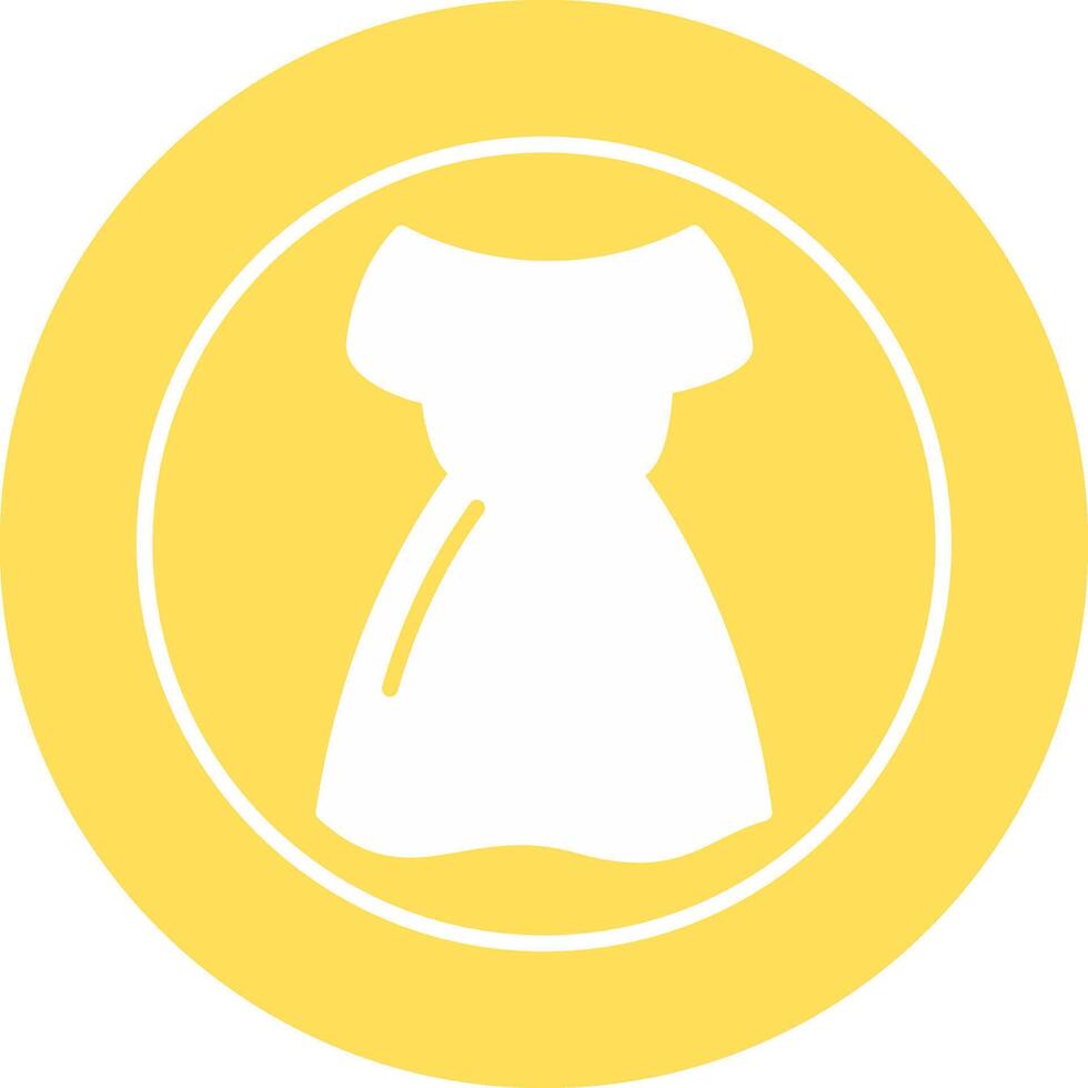 ícone de vetor de vestido de festa