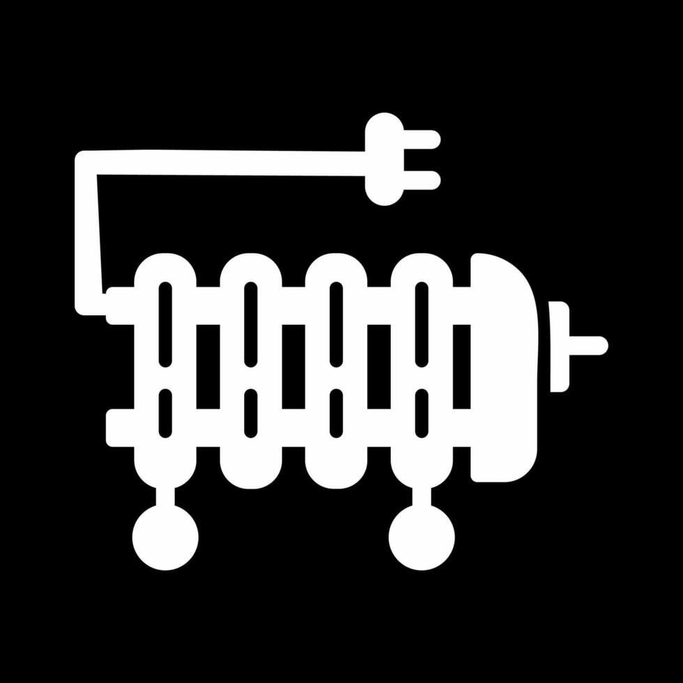 ícone de vetor de aquecedor de óleo