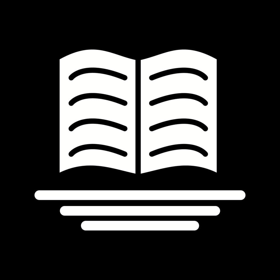 ícone de vetor de livro